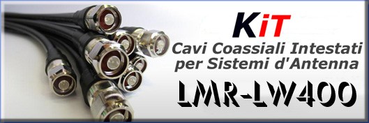 LMR-LW400 Cables con conectores para antenas de sistemas FM