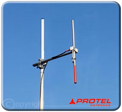 Antena Dipolo Omnidireccional 150-300MHz - Protel Antena Kit