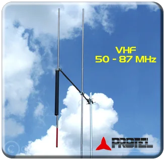 Protel Antena Kit - antena Yagi direccional 2 elementos 50-87MHz  ARYCKM-A-25X