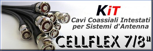Cellflex 7/8" Cables con conectores para antenas de sistemas FM