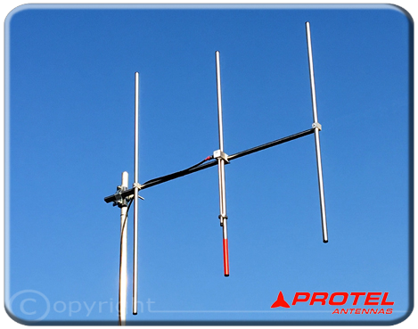 antena Yagi direccional 3 elementosi FM 87.5-108MHz - Protel AntennaKit