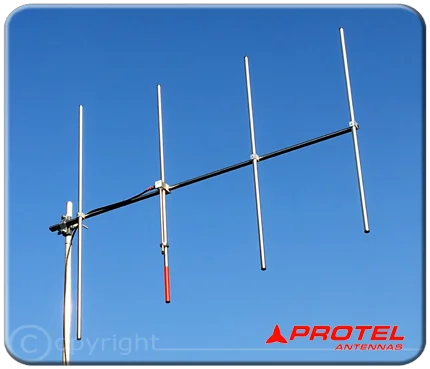 antena Yagi direccional 4 elementosi FM 87.5-108MHz - Protel Antena Kit